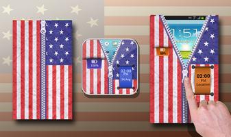 USA Flag zipper Unlocker-poster