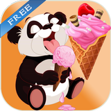 Panda And Ice Cream Truck 아이콘