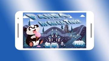 Panda And Ice Cream Truck Affiche