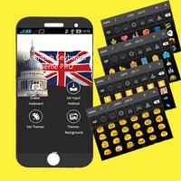 Uk British Keyboard Theme PRO Ekran Görüntüsü 1