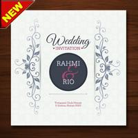 The latest wedding invitation design Affiche