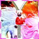 Unicorn Zipper Lock Screen zip APK