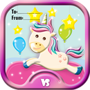 Unicornio Fiesta del Bebé Invitaciones APK