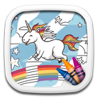 Unicorn Coloring Games icon