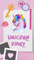 Journal intime de licorne Affiche