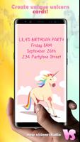 Invitacion de Cumpleaños Unicornio captura de pantalla 3