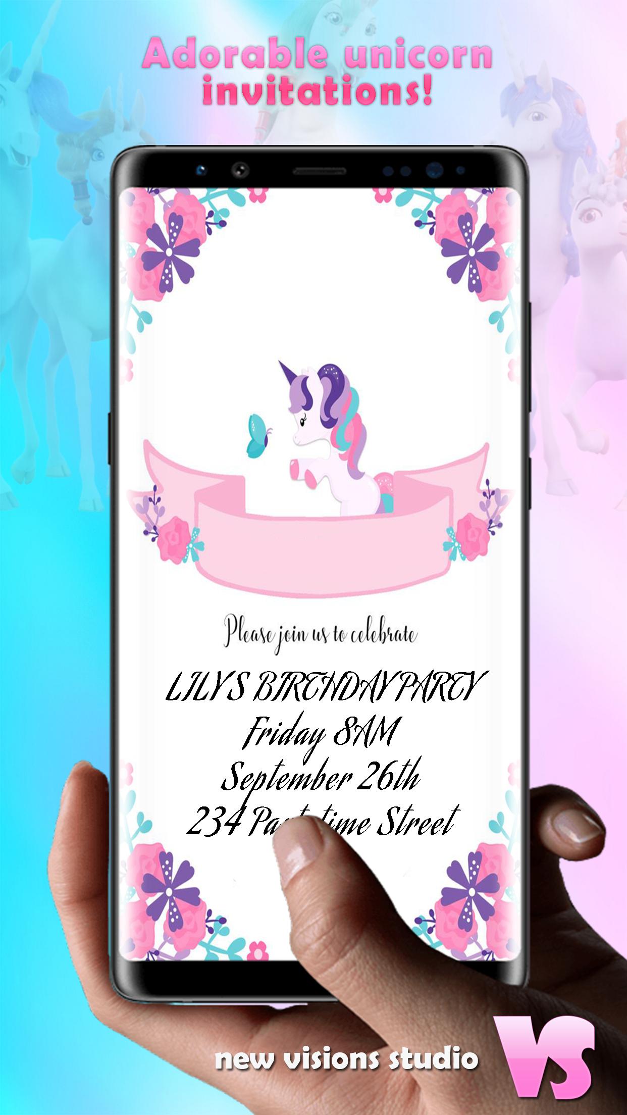 Carte D Invitation Anniversaire Licorne Pour Android Telechargez L Apk Carte D Invitation Anniversaire Licorne Pour Android Telechargez L Apk