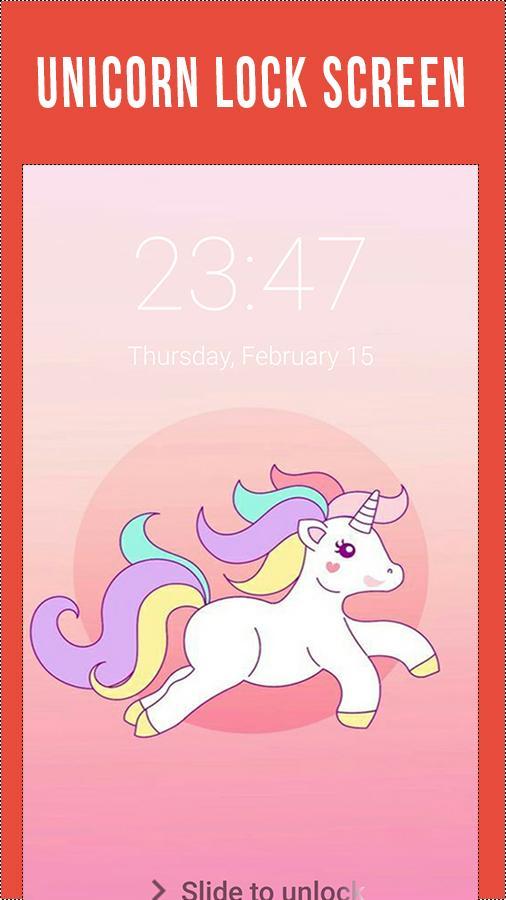 Unicorn Kawaii Pony Lock Screen Emoji Wallpaper For Android Apk Download