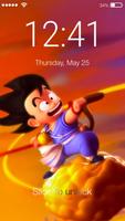 Goku Fanart Anime Lock Screen Lock Phone Password ポスター