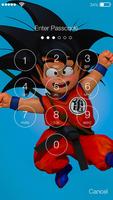 Goku Fanart Anime Lock Screen Lock Phone Password スクリーンショット 1