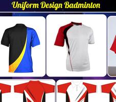 Uniform Design Badminton Affiche