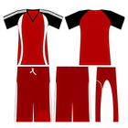 Uniform Design Schule Sport Zeichen