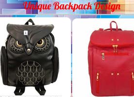 Unique Backpack Design پوسٹر