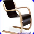 Design unique de chaises en bois icône