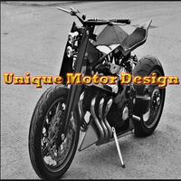 unieke motor ontwerp-poster