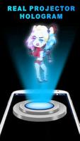 Harley Queen 3D Hologram Joke-poster