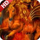 Fire Horse Wallpaper icône