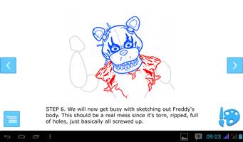 How To Draw Nightmare Freddy capture d'écran 1