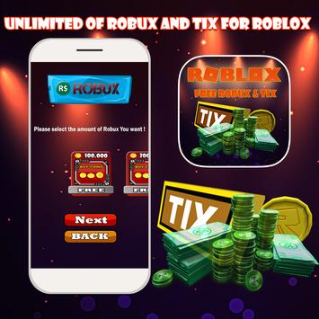 Unlimited Of Robux And Tix For Roblox Prank 10 Android - roblox infinate robux mode