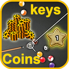 Keys & Coins 8 Ball Pool icône
