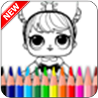 The Coloring App for Kids child أيقونة