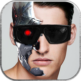 Cyborg Roboter Bildbearbeitungsprogramm Zeichen