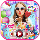 Birthday Party Slideshow Maker App with Music 아이콘