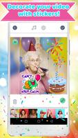 Birthday Party Slideshow Maker App with Music ภาพหน้าจอ 1