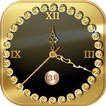 ”Gold Clock Live Wallpaper App: Analog Clock Widget