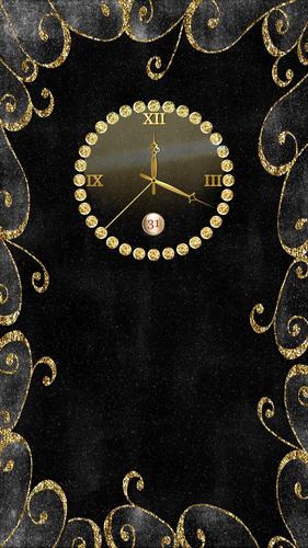 Gold Clock Live Wallpaper App: Analog Clock Widget APK for Android Download