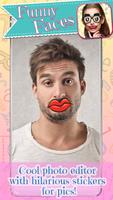 अजीब होंठ फोटो प्रभाव साथ में फोटो स्टिकर पोस्टर