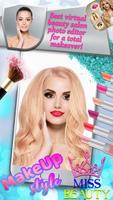 虛擬 美容院 圖片編輯器: 潮流 髮型 設計 軟件 和 化妝 貼紙 美容 照片蒙太奇 海報