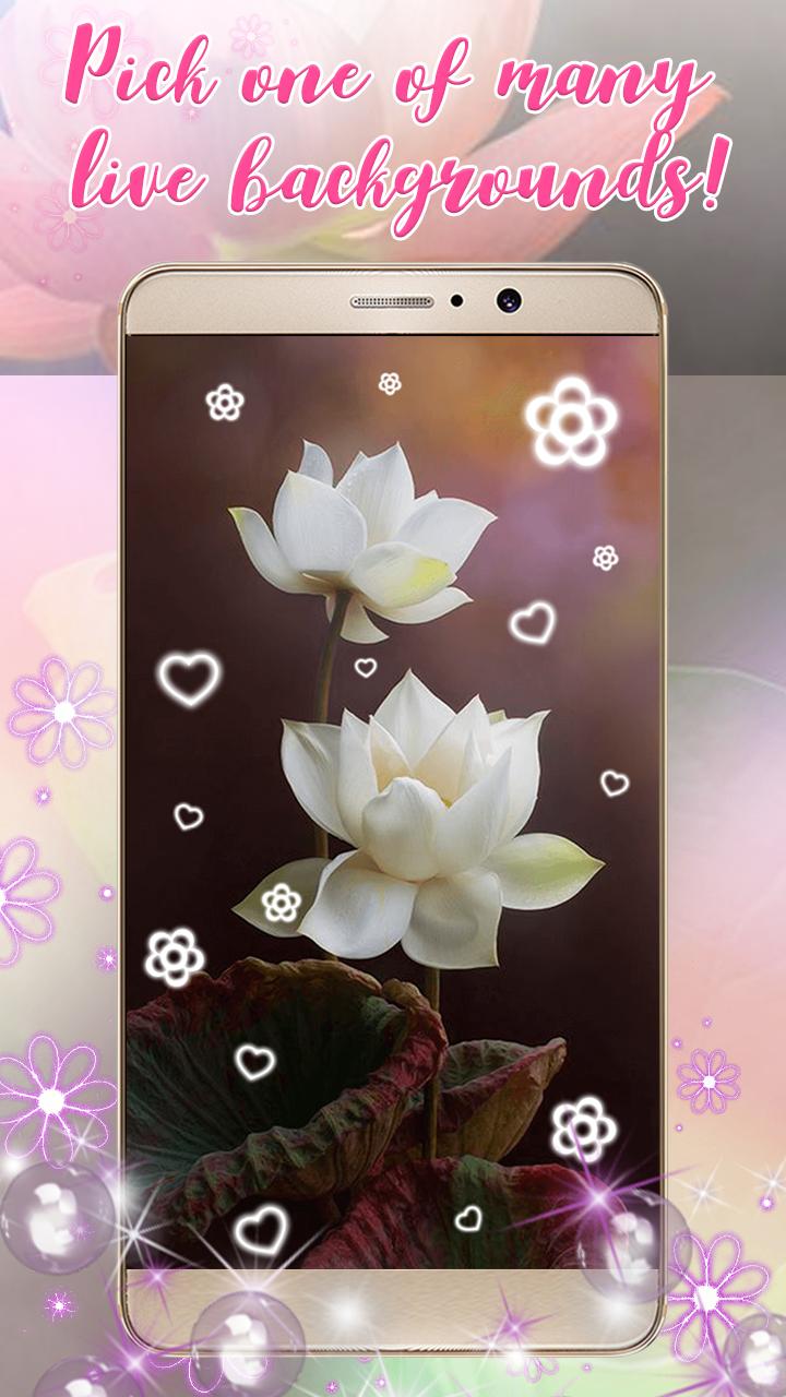 Android 用の ハス の 花 ライブ 壁紙 無料 アプリと キラキラ 背景 Apk をダウンロード