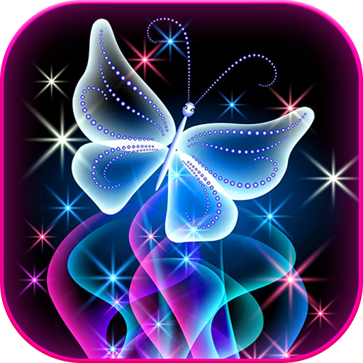 Android 用のネオン 蝶 と キラキラ 背景 スマホ ライブ 壁紙 無料 アプリ Apk 1 1 をダウンロード