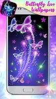 Neon Butterfly Glitter Live Wallpaper App syot layar 3