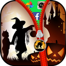 Temas de Halloween: Tela de Bloqueio com Zíper APK