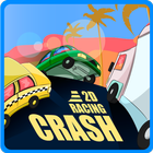 2D Racing Crash icône