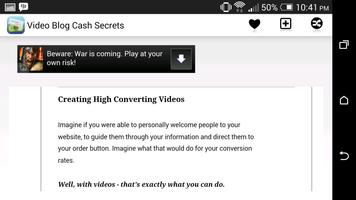 Video Blog Cash Secrets screenshot 1
