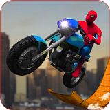 Spiderman Moto Bike Stunts - Mega Ramp