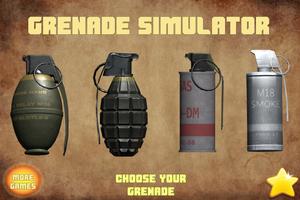 Grenade à fumée & Grenade à fragmentation en 3D Affiche