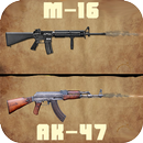 shoot M-16 vs AK-47: simulateur d'arme réaliste APK