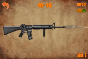 shoot M-16 vs AK-47: simulateur d'arme réaliste Affiche