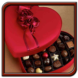Saint-Valentin chocolat icône