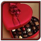 Saint-Valentin chocolat icône