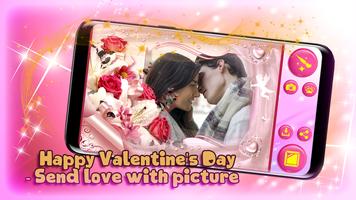 برنامه‌نما Happy Valentine Day Photo Frame عکس از صفحه