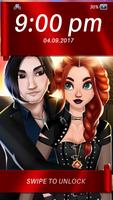 Vampire Love Story Lock Screen App syot layar 1