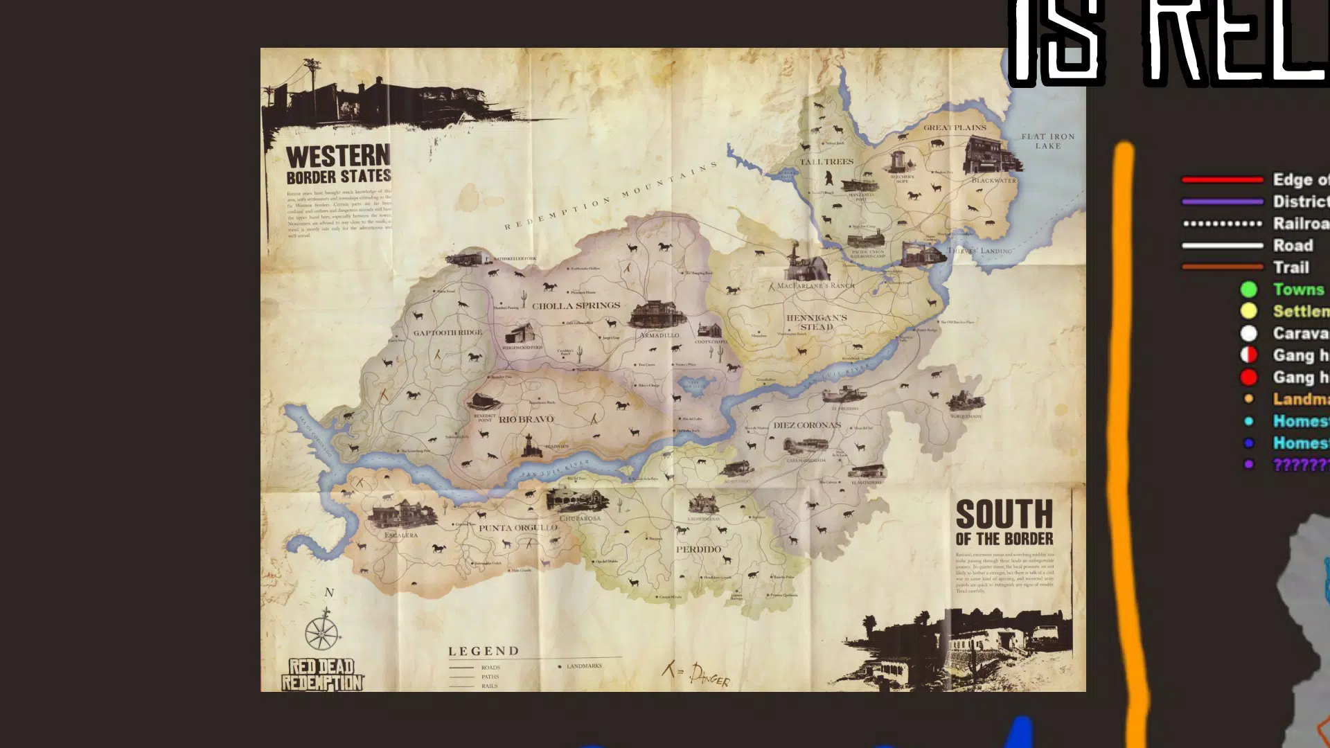 World Map - Red Dead Redemption 2 Map