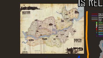 Red Dead Redemption 2 Map Affiche