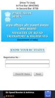 Vehicle Registration info.IND. Affiche