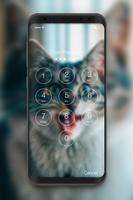 Cat Pussy Cute Adorable Screen Phone Lock imagem de tela 1